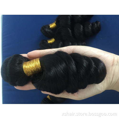 Best Seller Brazilian Hair Weave Loose Wave Bundles Natural Black Free Sample 100% Human Hair Bundles Remy Hair Weaving